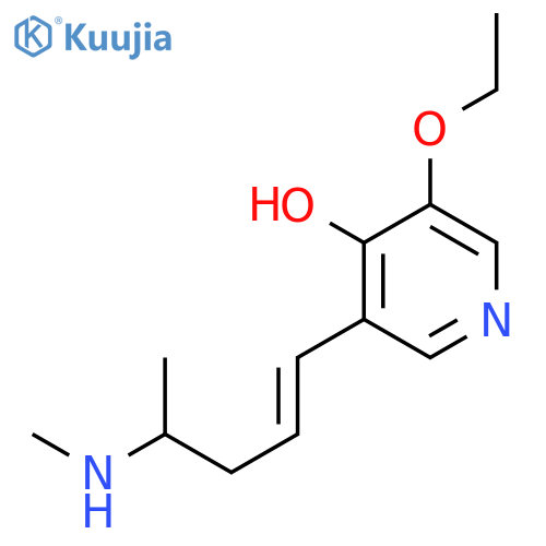 4-Pyridinol, 3-ethoxy-5-[(1E)-4-(methylamino)-1-pentenyl]- structure