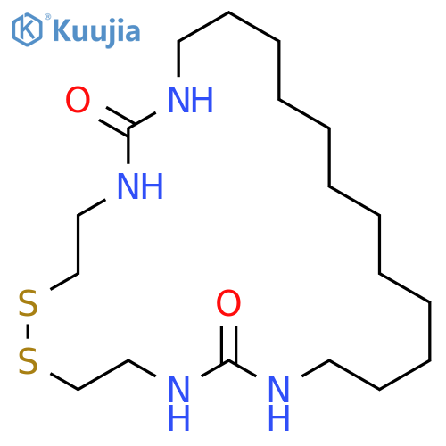 1,2-Dithia-5,7,20,22-tetraazacyclotetracosane-6,21-dione structure