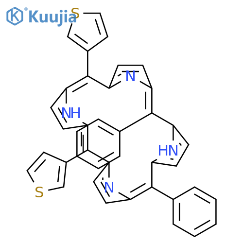 21H,23H-PORPHINE, 5,20-DIPHENYL-10,15-DI-3-THIENYL- structure