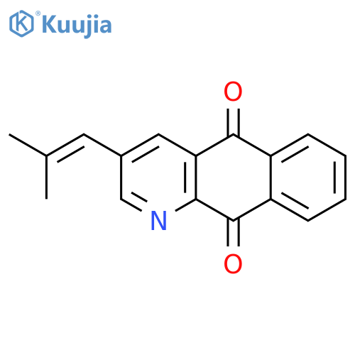BENZO[G]QUINOLINE-5,10-DIONE, 3-(2-METHYL-1-PROPENYL)- structure