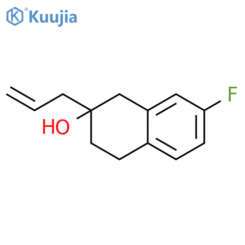 2-Naphthalenol, 7-fluoro-1,2,3,4-tetrahydro-2-(2-propenyl)- structure