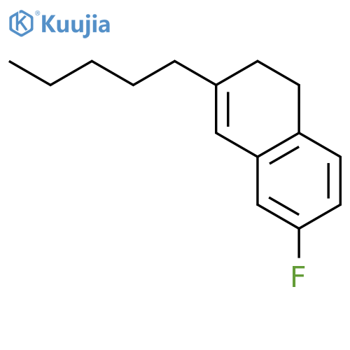 Naphthalene, 6-fluoro-1,2-dihydro-3-pentyl- structure