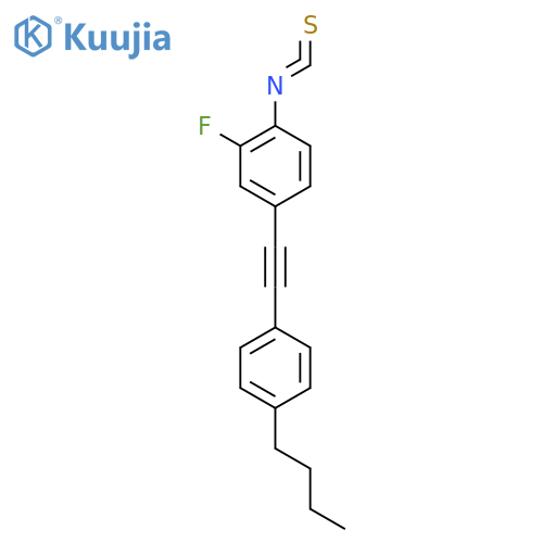Benzene, 4-[(4-butylphenyl)ethynyl]-2-fluoro-1-isothiocyanato- structure