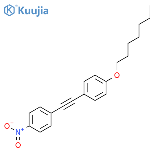 Benzene, 1-(heptyloxy)-4-[(4-nitrophenyl)ethynyl]- structure