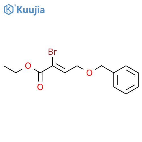 2-Butenoic acid, 2-bromo-4-(phenylmethoxy)-, ethyl ester, (2Z)- structure