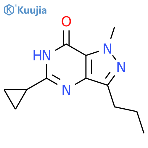 7H-Pyrazolo[4,3-d]pyrimidin-7-one,5-cyclopropyl-1,4-dihydro-1-methyl-3-propyl- structure