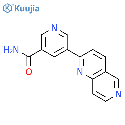 3-Pyridinecarboxamide, 5-(1,6-naphthyridin-2-yl)- structure
