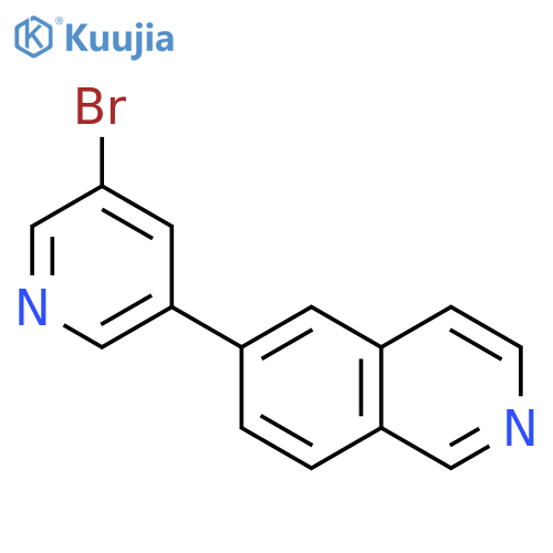 ISOQUINOLINE, 6-(5-BROMO-3-PYRIDINYL)- structure
