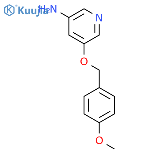 3-Pyridinamine, 5-[(4-methoxyphenyl)methoxy]- structure