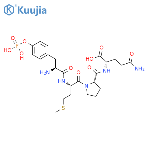 L-Glutamine, O-phosphono-L-tyrosyl-L-methionyl-L-prolyl- structure