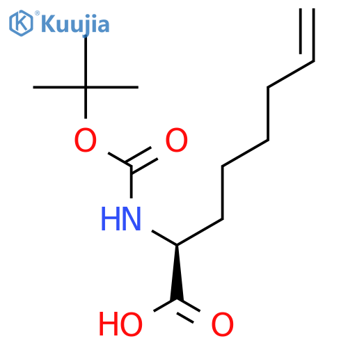 (S)-n-boc-2-(5’-hexyl)glycine structure