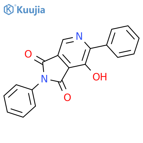 1H-Pyrrolo[3,4-c]pyridine-1,3(2H)-dione, 7-hydroxy-2,6-diphenyl- structure