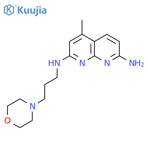 1,8-Naphthyridine-2,7-diamine,4-methyl-N2-[3-(4-morpholinyl)propyl]- structure