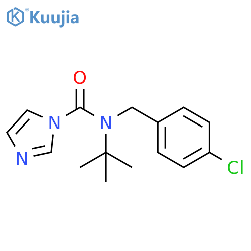 1H-Imidazole-1-carboxamide,N-[(4-chlorophenyl)methyl]-N-(1,1-dimethylethyl)- structure