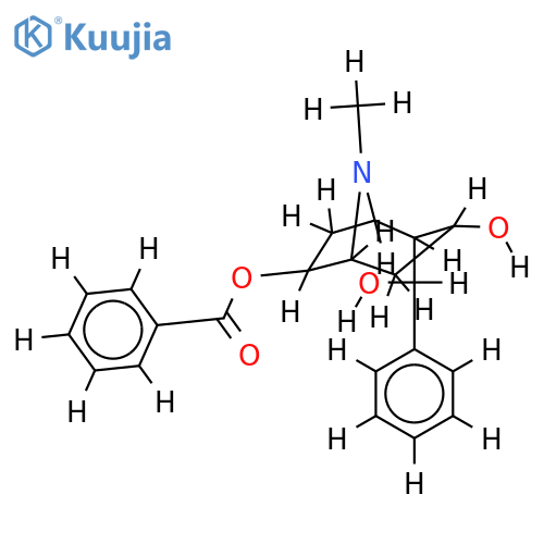 6-benzoyloxy-2-(hydroxy-phenyl-methyl)-8-methyl-nortropan-3-ol structure
