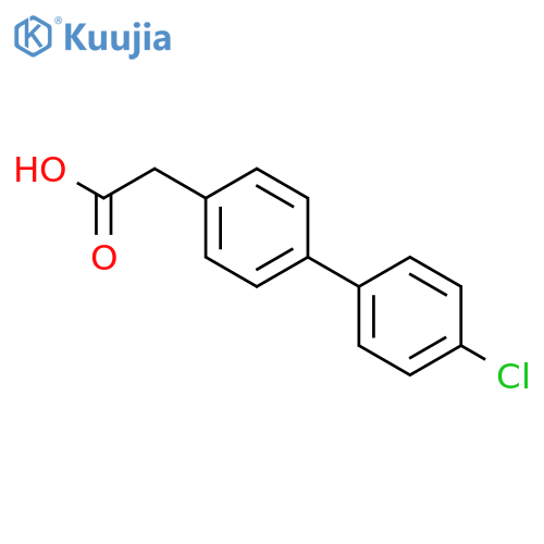 4-(4-Chlorophenyl)phenylacetic acid structure