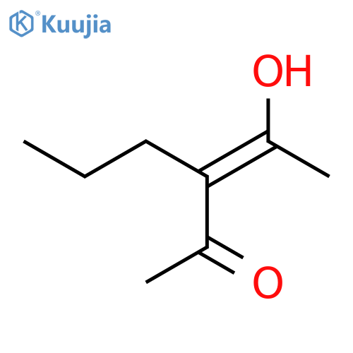 2-HEXANONE, 3-(1-HYDROXYETHYLIDENE)- structure