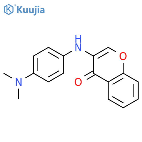 4H-1-Benzopyran-4-one,3-[[4-(dimethylamino)phenyl]amino]- structure