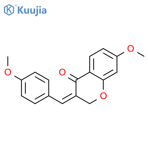 (3Z)-7-methoxy-3-[(4-methoxyphenyl)methylidene]-2,3-dihydro-4H-chromen-4-one structure
