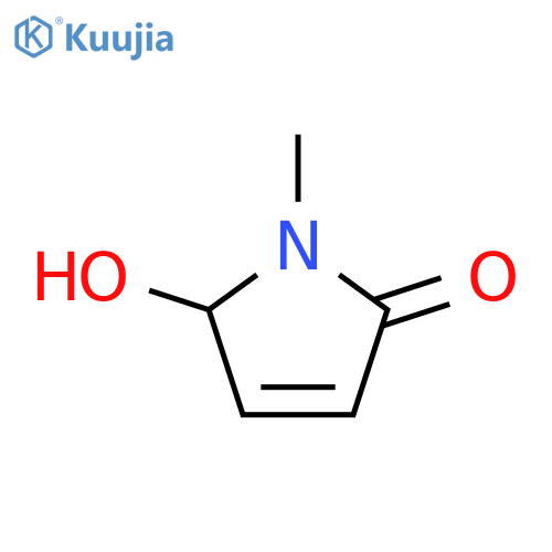 1,5-dihydro-5-hydroxy-1-methyl-2H-Pyrrol-2-one structure