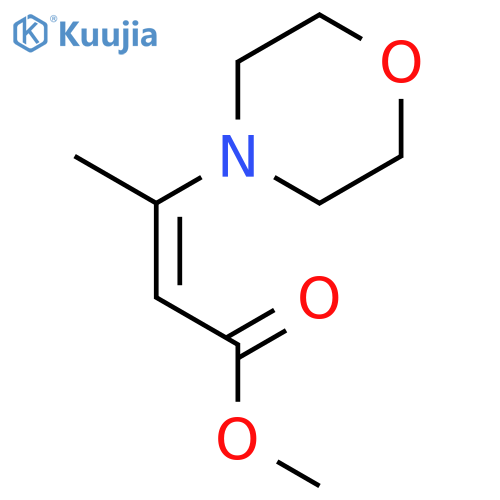 2-Butenoic acid, 3-(4-morpholinyl)-, methyl ester, (2E)- structure
