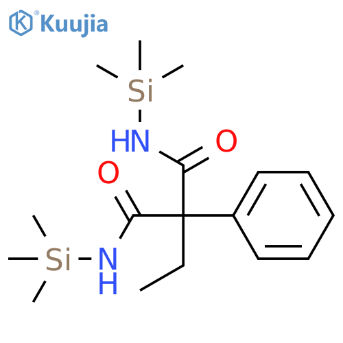 2-Ethyl-2-phenyl-N,N'-bis(trimethylsilyl)propanediamide structure