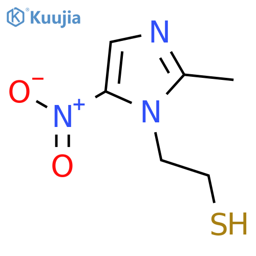 1H-Imidazole-1-ethanethiol, 2-methyl-5-nitro- structure