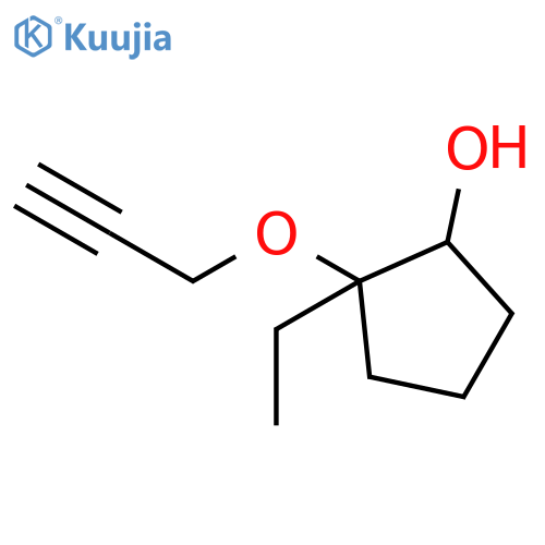 Cyclopentanol, 2-ethyl-2-(2-propynyloxy)- structure