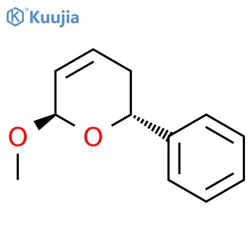 2H-PYRAN, 3,6-DIHYDRO-6-METHOXY-2-PHENYL-, (2R,6R)- structure