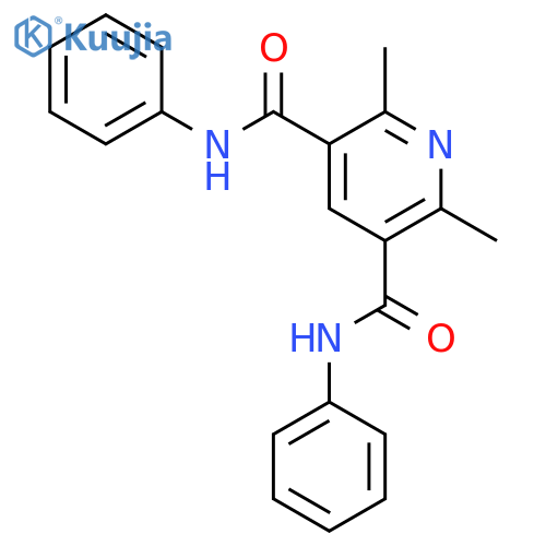 3,5-Pyridinedicarboxamide, 2,6-dimethyl-N,N'-diphenyl- structure