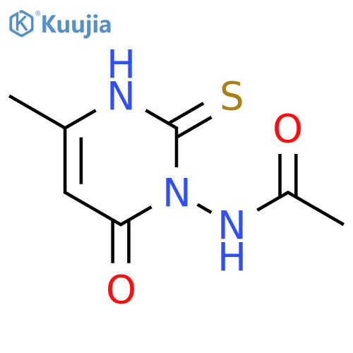 ACETAMIDE, N-(3,6-DIHYDRO-4-METHYL-6-OXO-2-THIOXO-1(2H)-PYRIMIDINYL)- structure