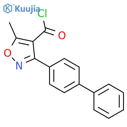 3-([1,1'-Biphenyl]-4-yl)-5-methylisoxazole-4-carbonyl chloride structure