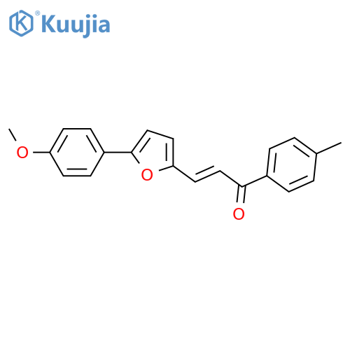 (2E)-3-[5-(4-methoxyphenyl)furan-2-yl]-1-(4-methylphenyl)prop-2-en-1-one structure