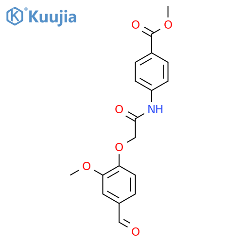 Methyl 4-(2-(4-formyl-2-methoxyphenoxy)acetamido)benzoate structure