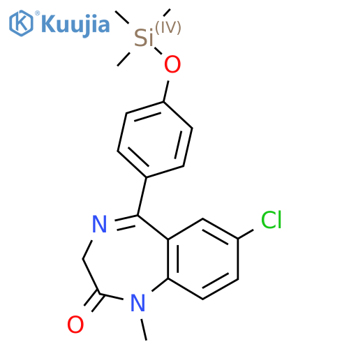 2H-1,4-Benzodiazepin-2-one, 7-chloro-1,3-dihydro-1-methyl-5-[4-[(trimethylsilyl)oxy]phenyl]- structure
