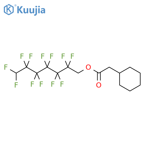 2,2,3,3,4,4,5,5,6,6,7,7-Dodecafluoroheptyl cyclohexylacetate structure