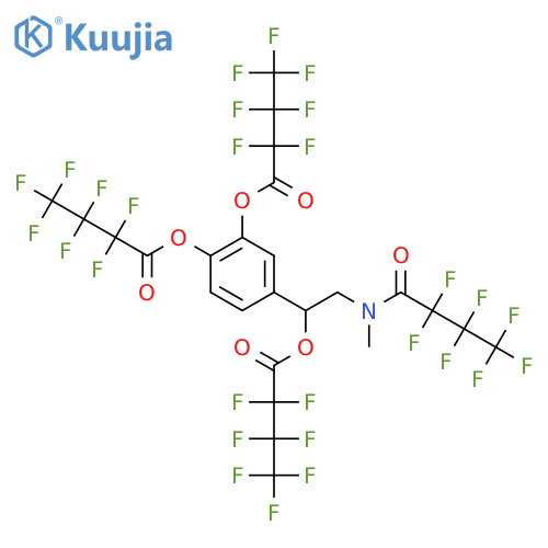 [4-[2-[2,2,3,3,4,4,4-Heptafluorobutanoyl(methyl)amino]-1-(2,2,3,3,4,4,4-heptafluorobutanoyloxy)ethyl]-2-(2,2,3,3,4,4,4-heptafluorobutanoyloxy)phenyl] 2,2,3,3,4,4,4-heptafluorobutanoate structure