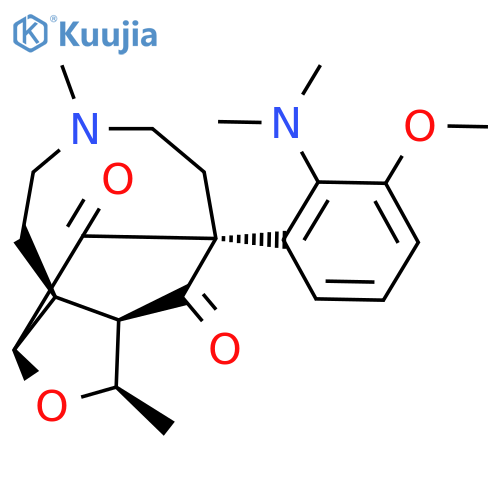 (1R,2S,8R,10R,12R)-8-[2-(Dimethylamino)-3-methoxyphenyl]-5,12-dimethyl-11-oxa-5-azatricyclo[6.4.1.02,10]tridecane-9,13-dione structure