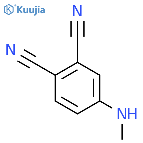 4-(methylamino)benzene-1,2-dicarbonitrile structure