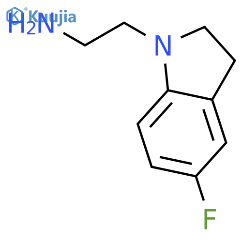 5-fluoro-2,3-dihydro-1H-Indole-1-ethanamine structure