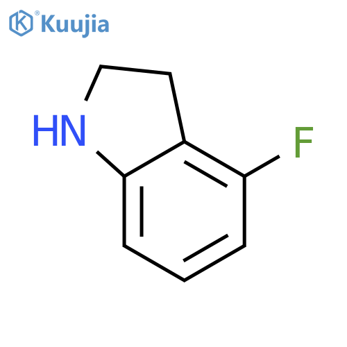 4-Fluoro-2,3-dihydro-1H-indole structure