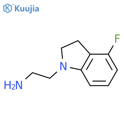 4-fluoro-2,3-dihydro-1H-Indole-1-ethanamine structure