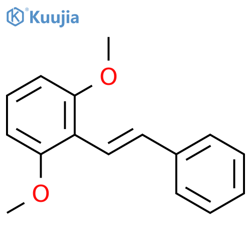 Benzene, 1,3-dimethoxy-2-[(1E)-2-phenylethenyl]- structure
