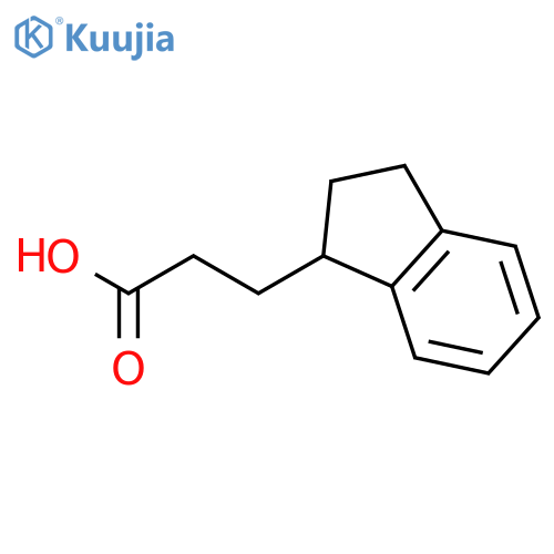 1H-Indene-1-propanoic acid, 2,3-dihydro- structure