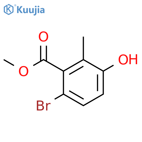 Methyl 6-bromo-3-hydroxy-2-methylbenzoate structure