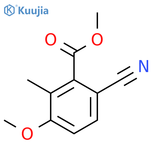 Methyl 6-cyano-3-methoxy-2-methylbenzoate structure