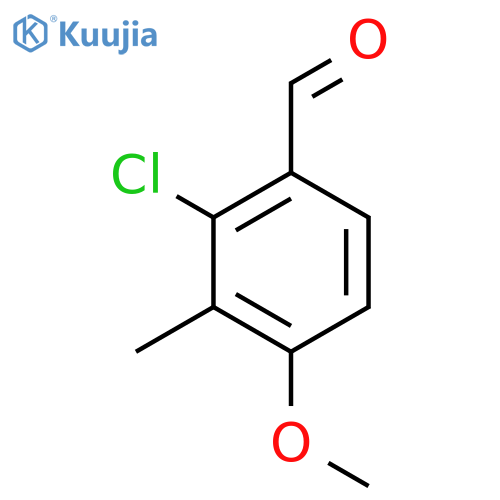 2-Chloro-4-methoxy-3-methylbenzaldehyde structure