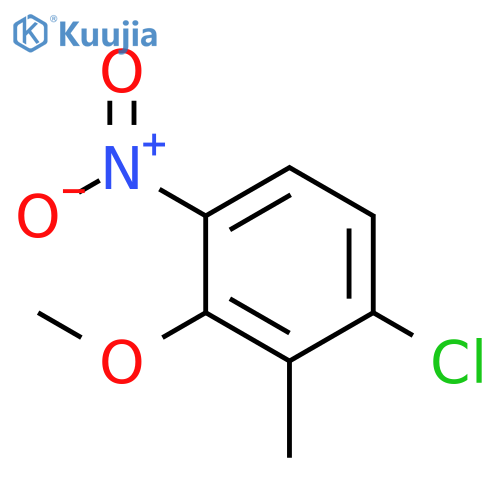 BENZENE, 1-CHLORO-3-METHOXY-2-METHYL-4-NITRO- structure