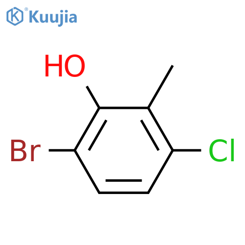 6-Bromo-3-chloro-2-methyl-phenol structure