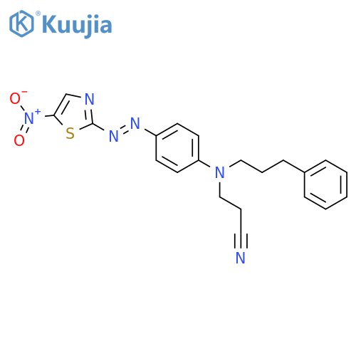 Propanenitrile,3-[[4-[2-(5-nitro-2-thiazolyl)diazenyl]phenyl](3-phenylpropyl)amino]- structure